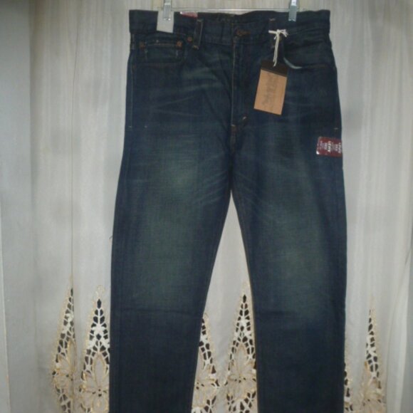 NEW Mens Levi's 520 Slouch Skinny Fit Blue Jeans- Size 34W x 30L - Picture 1 of 13
